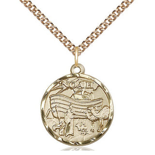 14kt Gold Noah Medal