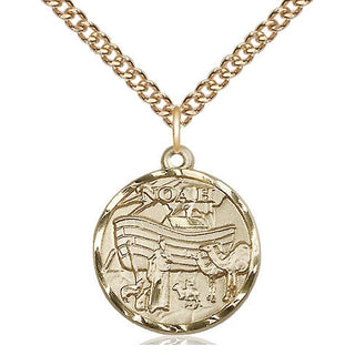 14kt Gold Noah Medal