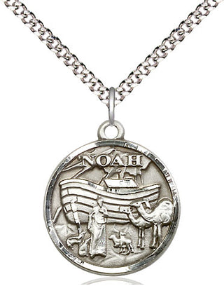 Pewter Noah Medal Religious Jewelry