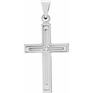Sterling Silver 18x12 mm Cross Pendant
