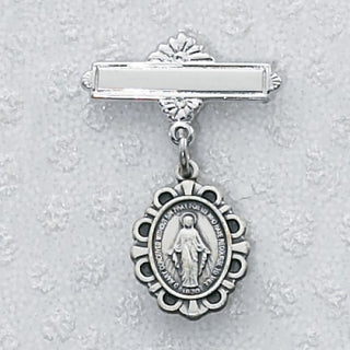 Sterling Silver Miraculous Baby Pin/Bt