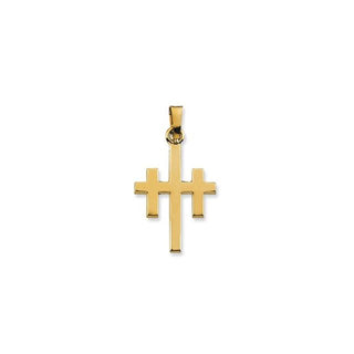 10K Yellow 29x22.5 mm Cross of Forgiveness Pendant