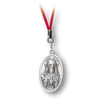 10-Pack - Sacred Heart Medal On Red Cord