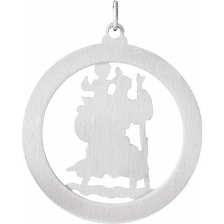 Sterling Silver 29 mm St. Christopher Medal
