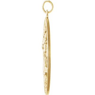 14K Yellow 38.7 mm St. Christopher Medal
