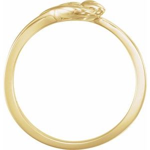 14K Gold The Unblossomed Rose Ring