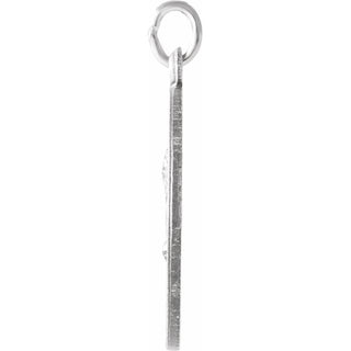 Sterling Silver 22 mm Round St. Matthew Medal