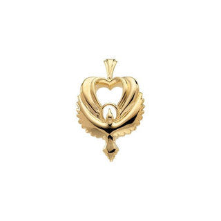 14K Yellow 23x15 mm Holy Spirit Dove Pendant
