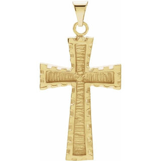10K Yellow Cross Pendant