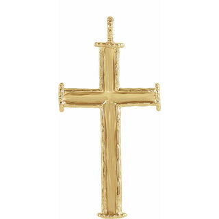 10K Yellow Cross Pendant