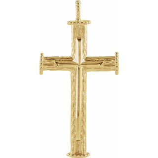 18K Yellow Cross Pendant