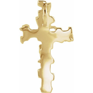 14K Yellow Cross Pendant