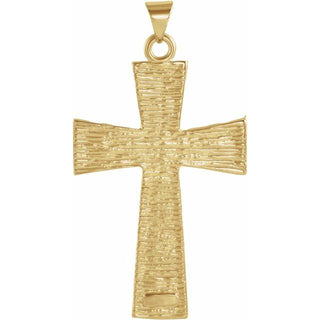 14K Yellow Cross Pendant