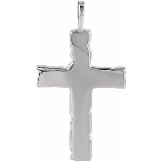 Sterling Silver Nugget Cross Pendant