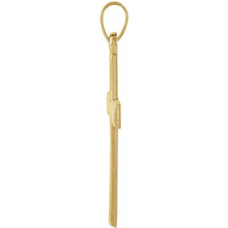 14K Yellow 21x13.5 mm Cross Pendant  