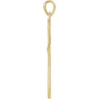 14K Yellow 32x21 mm Cross Pendant 