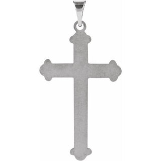 Platinum 27.5x16 mm Cross Pendant