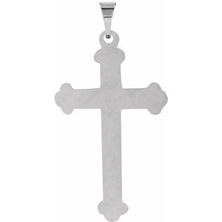 Platinum 25x16 mm Cross Pendant 