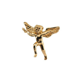 14K Yellow Cherub Angel Lapel Pin