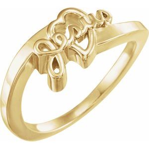 14K Gold Youth Jesus Ring