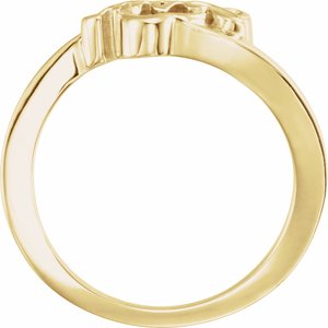 14K Gold Youth Jesus Ring