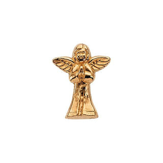 14K Yellow Praying Angel Lapel Pin