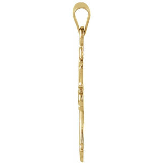 14K Yellow Cross Pendant