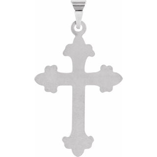 Platinum 24x17.5 mm Cross Pendant 