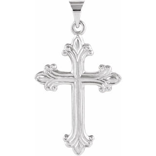Platinum 24x17.5 mm Cross Pendant 