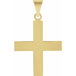 14K Yellow 27.5x25 mm Greek Cross Pendant