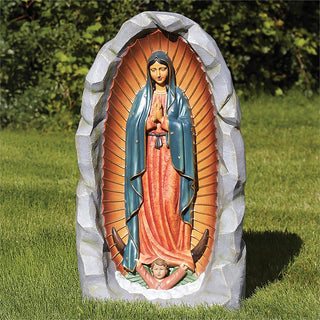 36-Inch Our Lady Of Guadalupe Grotto Garden Statue