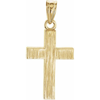 14K Yellow 20x13 mm Cross Pendant