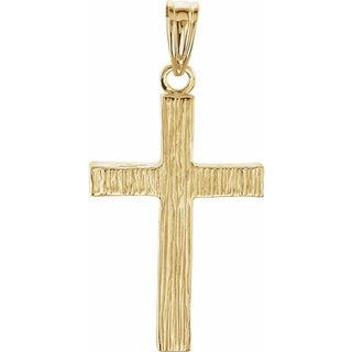 14K Yellow 24x16 mm Cross Pendant