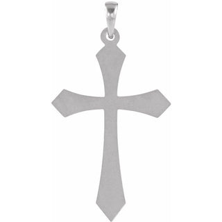 Platinum 32x21 mm Cross Pendant 