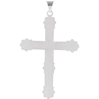 Sterling Silver 47x31.5 mm Cross Pendant  