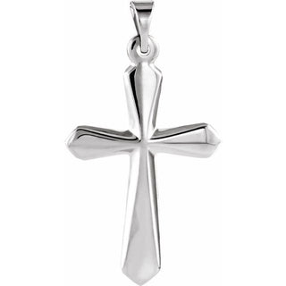 Platinum 22.5x16 mm Cross Pendant