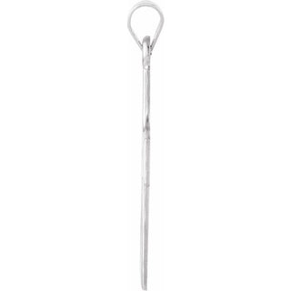 Sterling Silver 30.3x16 mm Crucifix Pendant