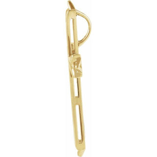 14K Yellow Cross Pendant