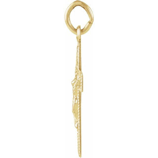 14K Yellow 14x9 mm Youth Crucifix Pendant