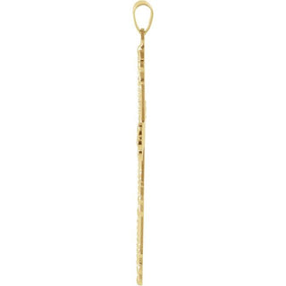 14K Yellow 47x31.5 mm Cross Pendant  