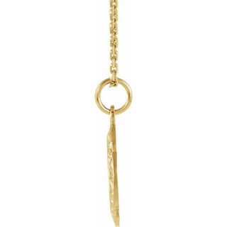 14K Yellow 12 mm Our Lady of Perpetual Help Medal