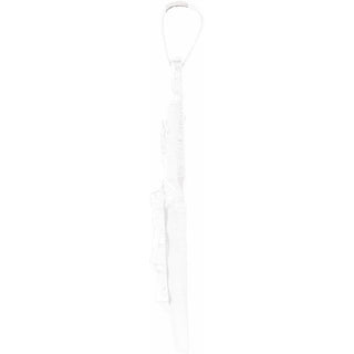 14K White Crucifix Pendant 