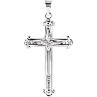Sterling Silver 27.5x16 mm Cross Pendant