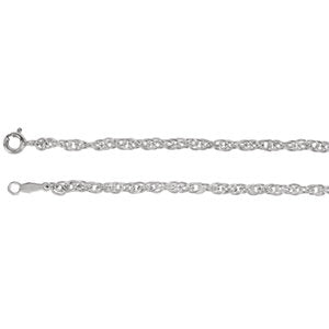 20-inch Rope Chain with Spring Ring - Sterling Silver