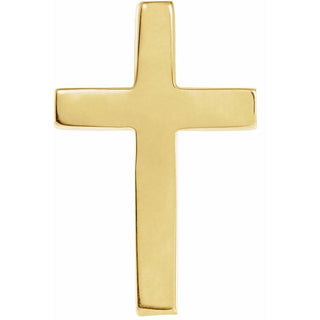 14K Yellow Cross Lapel Pin