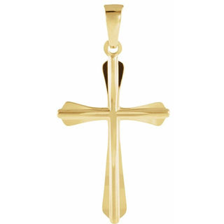 14K Yellow 24x16.25 mm Cross Pendant  