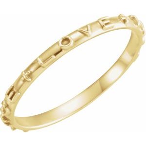 10K Gold True Love Chastity Ring