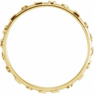 14K Gold True Love Chastity Ring