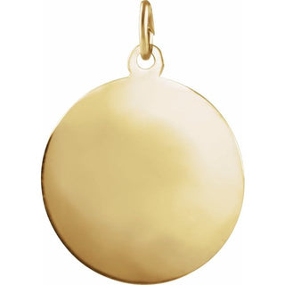 14K Yellow 15 mm St. Anne Medal
