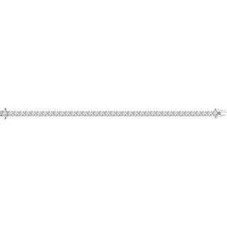 Sterling Silver Imitation White Cubic Zirconia 7" Line Bracelet    
